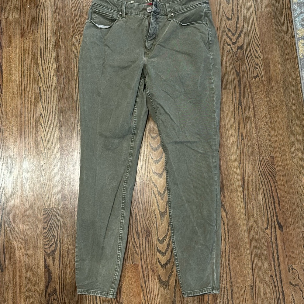 Sculpt skinny ankle jeans, high rise.
